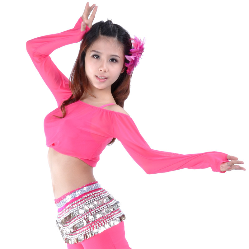 Dancewear Polyester Belly Dance Tops For ladies More Colors